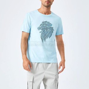 T-Shirt pour homme en coton mélangé Design moderne Tissu doux Tenue décontractée Confortable pour homme Tissu doux de qualité supérieure T-Shirt - Product Image 2