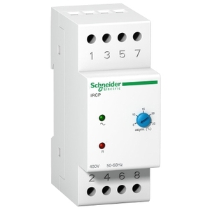 Relè di controllo di fase IRCP SCHNEIDER ELECTRIC A9E21180 8A 400V 50/60Hz 1 OC per relè e sistemi di protezione - Product Image 1
