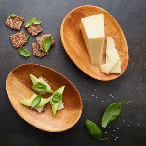 Platos artesanales de madera para comida, platos artesanales de madera para comida, plato para servir con cuchara y tenedor - Product Image 5