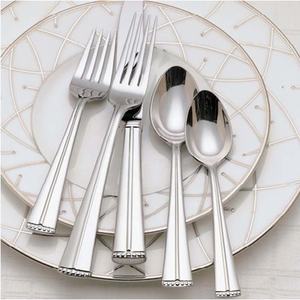 Ensemble de couverts de haute qualité pour table de mariage, couteau à dîner en acier inoxydable, fourchette en acier inoxydable, argent poli, cuillère et fourchette - Product Image 4