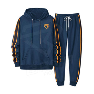 Men's <b>Plus</b> <b>Size</b> Summer Casual New High Quality 100% Cotton <b>Jogger</b> Sweatsuit Full Pullover Hoodie Breathable Training <b>Sets</b> - Product Image 1