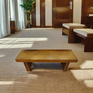 Banc en bois de noyer moderne et naturel, de style libre, longueur 150 cm, durable, confortable, pour restaurant, salle à manger, salon extérieur, PT - Product Image 2