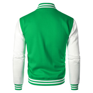 Venta al por mayor de alta calidad Unisex de gran tamaño Varsity en blanco bordado de algodón chaqueta de bombardero Casual Otoño Invierno chaqueta y abrigos prendas de vestir - Product Image 6