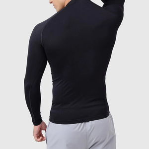 Camisetas de Compresión de Punto Sólido con Logotipo Personalizado, Protección Solar, Ecológicas, Transpirables, con Impresión por Transferencia de Calor para Hombre - Product Image 6