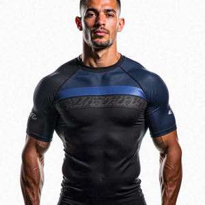 Obtenga protectores de erupción de MMA duraderos de fabricante personalizado Obtenga equipo de gimnasio sublimado BJJ personalizado Proveedor mayorista para obtener BJJ personalizado - Product Image 2