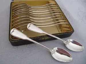 Cuchara de boda de diseño Simple de acero inoxidable hecha a mano de La India para postres, utensilios de cocina, restaurante, juegos de cucharas de comida de mesa - Product Image 4