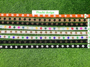 กระเป๋าผ้าใบมีสายคาดสำหรับผู้หญิงทำด้วยมือ, กระเป๋าคาดเอวผ้าฝ้ายมีสายคาดประดับลูกปัดของตกแต่งโซ่รูปดาวสำหรับงานเลี้ยงตอนเย็น - Product Image 6