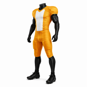 OEM Custom American Football <b>Game</b> Uniform Set Breathable Mesh Jersey <b>Padded</b> Pants Teamwear Bulk Supplier - Product Image 3