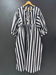 ชุดเดรสผ้าคอตตอนเนื้อนุ่มพิมพ์ลายแบบลำลองแขนพองธรรมชาติสำหรับงานเลี้ยงสังสรรค์ในช่วงฤดูร้อน - Product Image 6