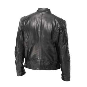 Concevoir votre propre cuir mode vestes en cuir hommes veste en cuir de haute qualité au meilleur prix veste en cuir à manches longues - Product Image 2