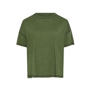 Camiseta Clásica de Cuello Redondo para Mujer, Manga Corta, Ligera, Informal, Cómoda, Ropa de Verano, Proveedor de Ropa de Marca Privada - Product Image 5