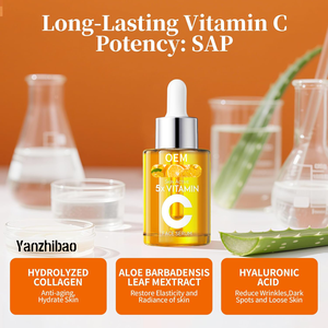 เซรั่มวิตามินซี 20% สำหรับผิวหน้า ผสมไฮยาลูรอนและกรดอะมิโน ช่วยเติมความชุ่มชื้นและกระชับผิว ลดเลือนริ้วรอยและต่อต้านวัย - Product Image 3