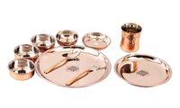 Bol en laiton personnalisé pour servir au prix de gros ensemble de bols en laiton de conception classique assiette plaquée de cuivre plat king international
