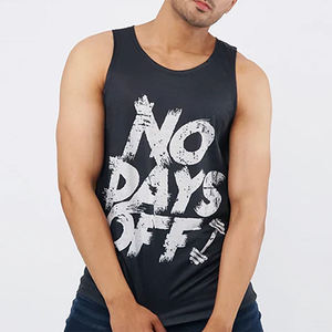 Logo personnalisé coton entraînement Fitness Top léger doux Gym blanc uni vierge course débardeurs - Product Image 6