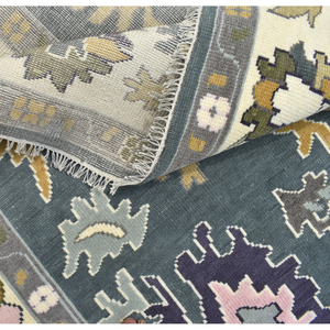 Tapis mur à mur en laine filée à la main de haute qualité avec motif floral à poils coupés pour un usage domestique - Product Image 6