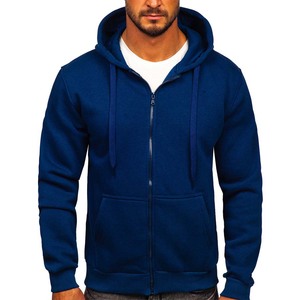 Men High Quality 380GM Winter Solid Zip up Hoodie - Product Image 6