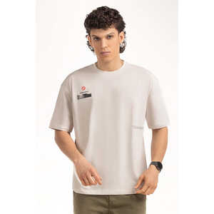 เสื้อยืด Relax Fit ผ้าคอตตอนเจอร์ซีย์ 100% รุ่น MN-TS-SS25-018 หนัก 240 กรัม พิมพ์ลายดิจิตอล ระบายอากาศได้ดี พร้อมลายพิมพ์โลโก้แบบเต็มตัว - Product Image 3