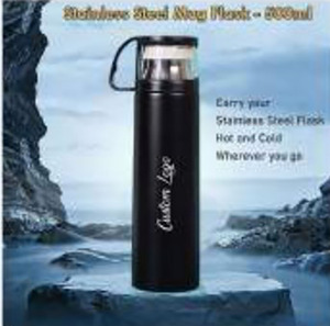 Royal <b>500ml</b> Stainless Steel Double Wall Insulated Coffee <b>Mug</b> Eco-Friendly High Different Designs Variety Preferences Polished - Product Image 3