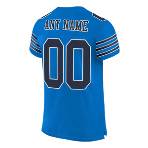New Arrival Football Jersey Blue Color Short Sleeve Polyester Made Quick Dry Anti-Bacterial UV Protection Unisex American - Product Image 2