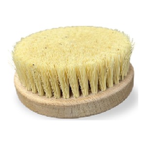Brosse exfoliante anti-cellulite entièrement naturelle et végane, ronde, en bois, à poils en fibres végétales, pour le corps, à utiliser à sec, OEM, marque privée, pour adultes - Product Image 1