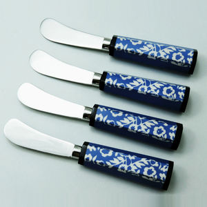 Juego de corte de cuchillos de mantequilla con mango de resina de Color rosa y blanco de acero inoxidable de estilo único, utensilios de cocina y hogar usados, nuevo diseño - Product Image 6