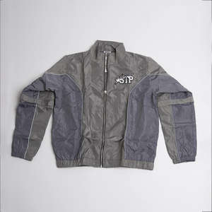 Ensemble de vêtements de sport pour homme en polyester/nylon, vêtements de rue d'hiver, écologiques, unis, ensemble de pantalon de jogging et veste décontractée - Product Image 4