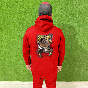 Ensemble de survêtement décontracté pour homme, sweat à capuche et pantalon doublés en polaire doux, 100% coton, coupe régulière, pour la salle de sport et la course à pied, hiver - Product Image 2