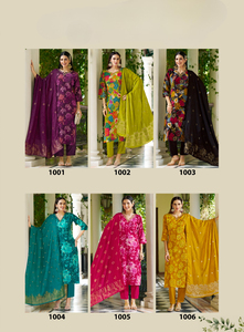 Kurta Casual de Chinon Pesado para Mujer, Estampado Digital Milano, Marca Dhwaja Export, con Forro de Algodón, Secado Rápido, Corte Regular, para Todas las Temporadas, Gujarat - Product Image 5