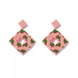 Compre Pendientes de Diseño Hechos a Mano, Elegantes Pendientes de Cuentas de Semillas Hechos a Mano, Joyería Artesanal Única de Moda, Diseño Creativo - Product Image 2