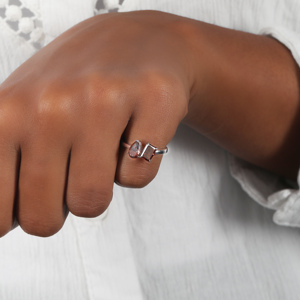 Anillo de diamante cultivado en laboratorio personalizado de lujo, oro sólido de 14 quilates, dos piedras, pera, corte radiante, joyería fina de moda, regalo para mujer, nuevo aspecto - Product Image 3