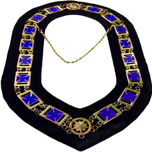 Nouveaux colliers de chaîne Regalia maçonniques de qualité supérieure en quantité en vrac fabrication en gros collier de chaîne Regalia maçonnique à bas prix - Product Image 1