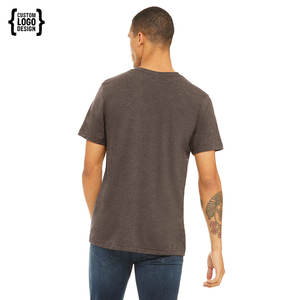 Bella <b>Canvas</b> Men's CVC Crew XL Regular Fit <b>Round</b> Neck Short Sleeve T-Shirt Breathable - Product Image 3