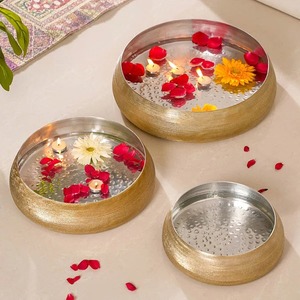 Bol en métal décoratif écologique fait à la main sans BPA et résistant à la chaleur allant au lave-vaisselle pour les fêtes - Product Image 2
