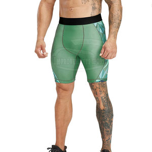 Nouveautés Shorts de compression imprimés pour hommes Shorts de compression bas quantité minimale de commande fabriqués en usine pour le fitness - Product Image 3