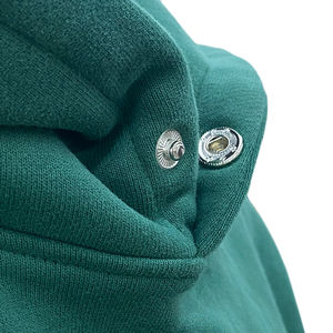 Sweat-shirt à capuche en coton 100% épais et lourd à épaules tombantes pour homme, surdimensionné, écologique, avec logo brodé personnalisé - Product Image 3