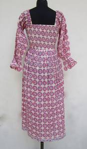 เดรสแม็กซี่พิมพ์ลายดอกไม้วินเทจของผู้หญิงชุดเดรสแขนยาวผ้าฝ้าย100% มีกระดุมดีไซน์เนอร์ชุดเดรสลำลองฤดูใบไม้ผลิใบไม้ร่วงใหม่ล่าสุด - Product Image 4