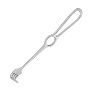 Retracteur Volkman Patte de chat avec poignée à anneau en acier inoxydable 22 cm 8 pouces Pointes aiguisées 4 pointes Salle d'opération - Product Image 5