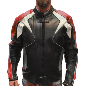 Nueva chaqueta de carreras transpirable de cuero de vaca genuino Unisex, chaqueta de moto negra, protecciones para montar en carretera de invierno de talla grande - Product Image 5