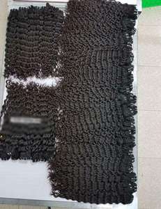 Vente en gros 100% naturel groupé cheveux humains vierges indiens couleur noire style vague de corps vagues lâches et profondes bruts et non transformés - Product Image 3