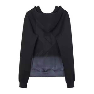 Sweat-shirt à capuche et pantalon de survêtement pour homme en molleton polyester/coton de haute qualité, coupe classique, écologique, délavé à l'acide, couleur unie, vente en gros - Product Image 2