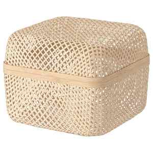 Panier rond en rotin tissé à la main du Vietnam écologique et idéal pour l'organisation polyvalente de la maison et les solutions de stockage fonctionnelles - Product Image 1