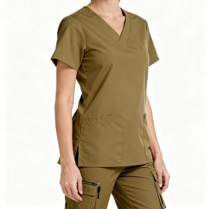 ชุดยูนิฟอร์มสำหรับสตรีชุดสครับป้องกันริ้วรอยชุดสครับพยาบาลชุดเครื่องแบบพยาบาล - Product Image 1
