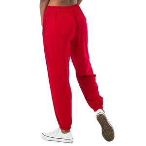 Pantalon décontracté évasé en tissu Oxford pour femme, taille haute, coupe ample, séchage rapide, respirant, coupe-vent, durable, personnalisable, fournisseur BD - Product Image 4