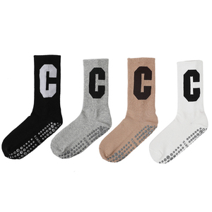 Custom Logo 100% Cotton Pilates Anti-slip Glue-free Sports <b>Long</b> Yoga <b>Socks</b> Customized Unisex Compression Sports <b>Socks</b> - Product Image 6