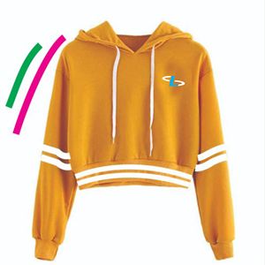 High Quality Custom <b>Crop</b> <b>Top</b> Hoodie Women Pullover Hoodies Comfortable And Breathable Drop Shoulder Hoodies For Woman - Product Image 1
