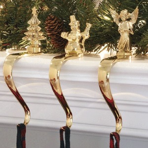 Ganchos de soporte de calcetín de Navidad para chimenea, estante colgante de Metal, soporte de exhibición de decoración festiva para vacaciones - Product Image 4