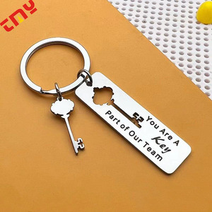 Porte-clés en forme de cœur séparé gravés sur mesure, porte-clés en acier inoxydable durable pour couple, ensemble pour petit ami petite amie - Product Image 3