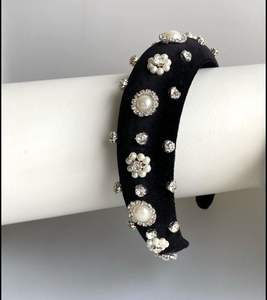 Handmade Beaded <b>Headband</b> For Women Pearl Crystal Fashion Hair Accessory Luxury Bridal Party Hairband Wholesale - Product Image 4