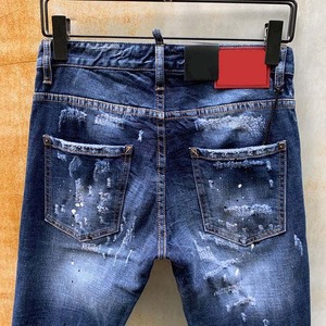 กางเกงยีนส์ของผู้ชายกางเกงซักได้สำหรับ2025ผ้าคอตตอนซักเบามีไซส์ใหญ่พิเศษสั่งพิมพ์ลายได้ตามต้องการ - Product Image 6