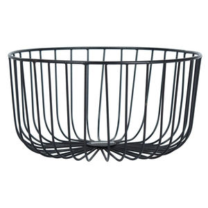 Vente chaude nouveauté fer panier de rangement taille personnalisée table décorative fer panier noir fini maison cuisine ustensile déco - Product Image 5